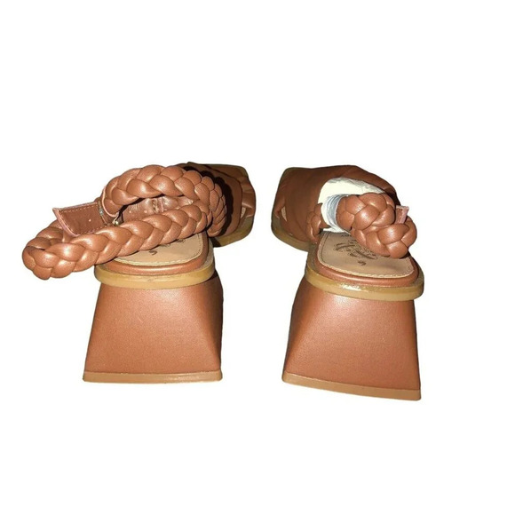 SAM & LIBBY Sz 6 Women's “Sutton” Brown Ankle Strap Block Heel Sandals NWT - Picture 5 of 7